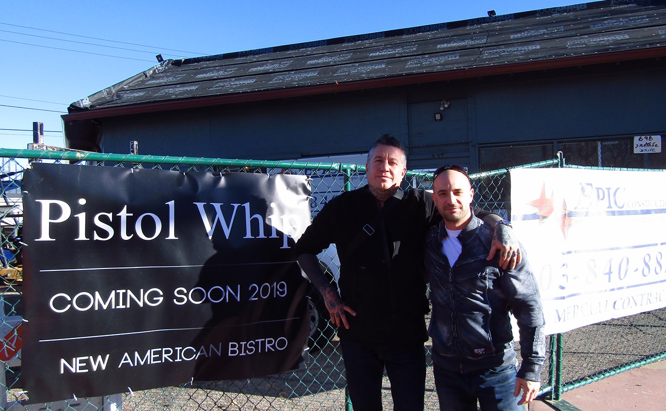 John Slaughter (left) and chef Nicolas Lebas will soon open Pistol Whip at 698 Santa Fe Drive.