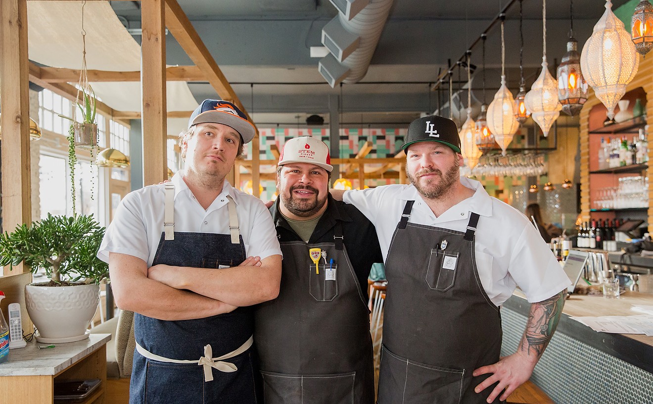 Executive chef Daniel Asher (center), chef de cuisine Chris MacGillivray (left) and sous-chef Jeffrey Weston unveiled Ash'Kara.