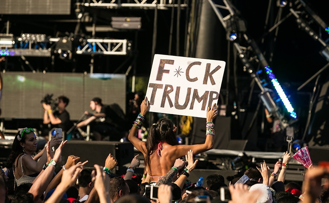 Last year, Ultra Music Festival attendees made overt political statements, but this year they steered clear.