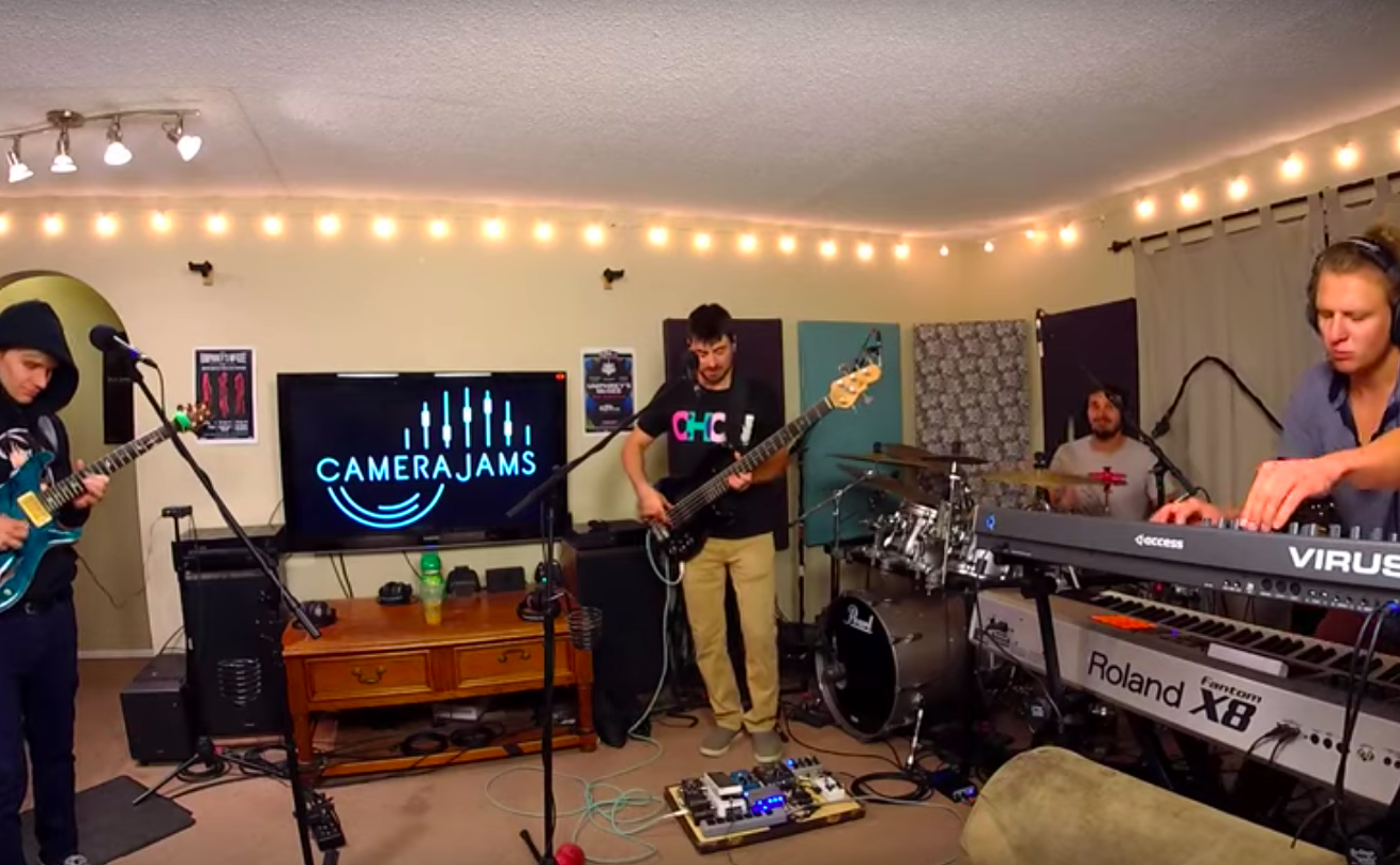 Bert Cheshire, Karl Summers, Nathaniel Snow and Niko Senkov participate in a Camera Jams session.