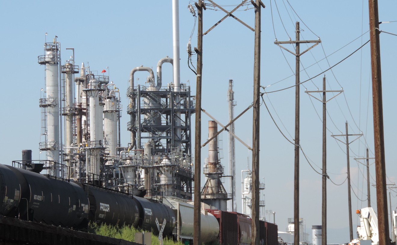 The Suncor oil refinery in Commerce City is one of the largest stationary sources of air pollution in Colorado.