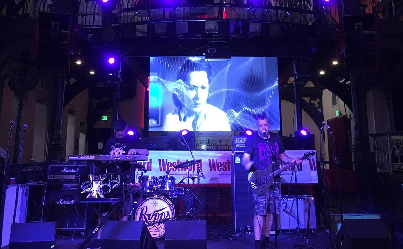 EBM duo eHpH performs live at the Church during the 2019 Westword Music Showcase.