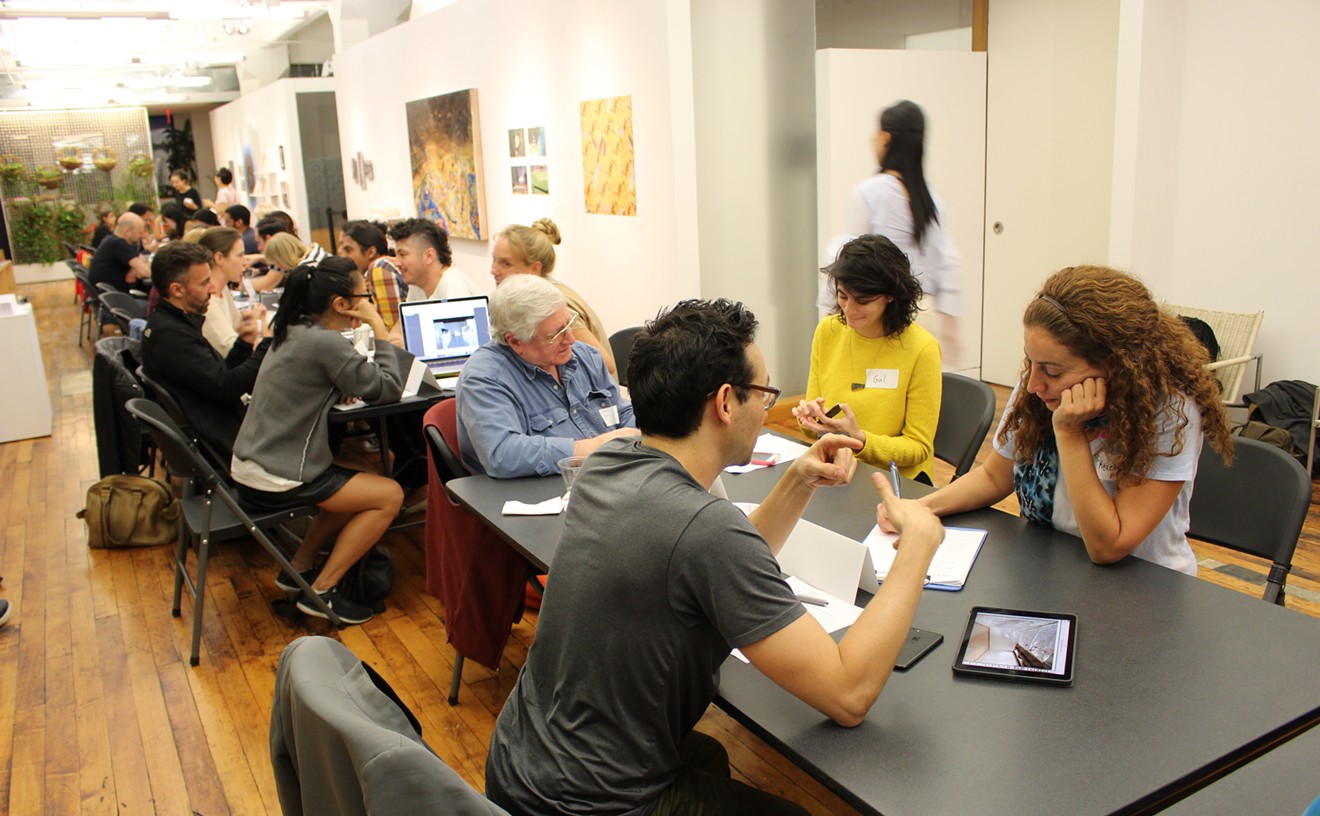 The Immigrant Artist Mentoring Program in action in New York.