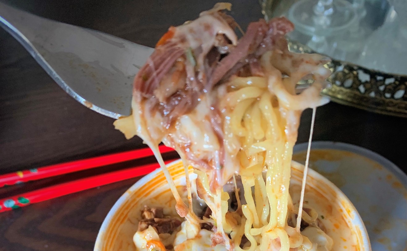 Cheese, birria and ramen noodles come together thanks to Kiké's Red Tacos food truck.