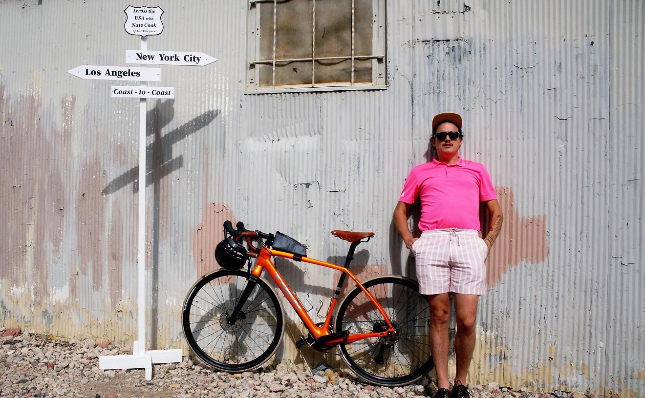 Yawpers frontman Nate Cook is cycling 3,600 miles over two months, starting July 4.