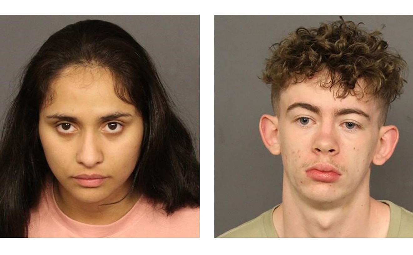 Booking photos of Jasmine Munoz and Noah Loepp-Hall, both of whom were arrested in connection with separate 2021 homicides.