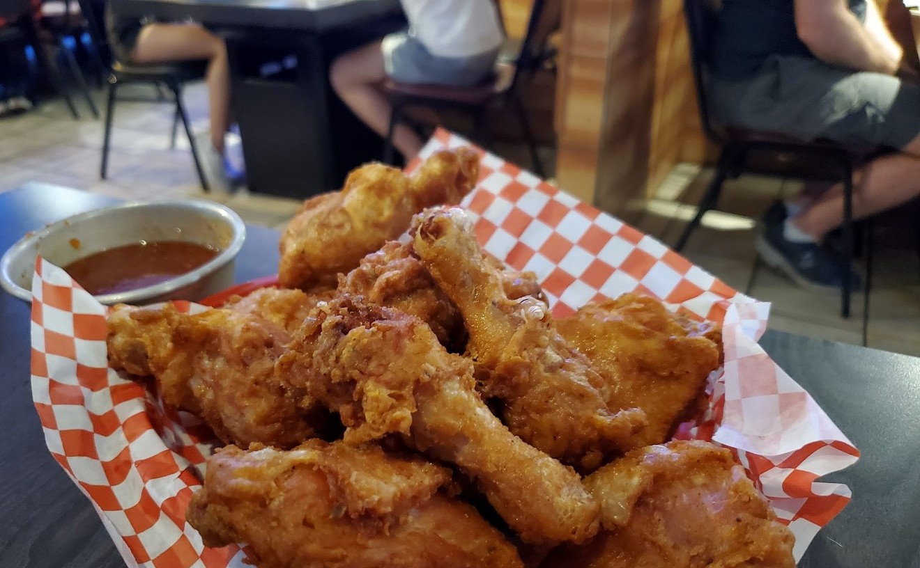 Korean fried chicken is served late night at Funny Plus.