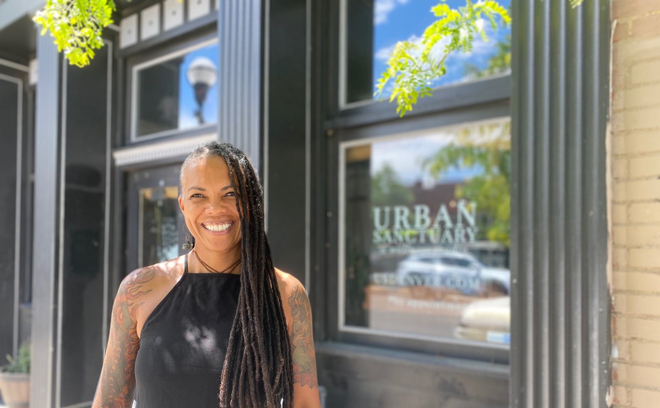 Ali Duncan, owner of Urban Sanctuary, outside of the Welton Street building she just purchased.