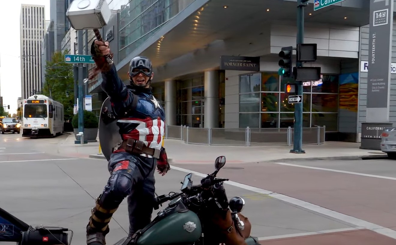 Captain America salutes FAN EXPO Denver.