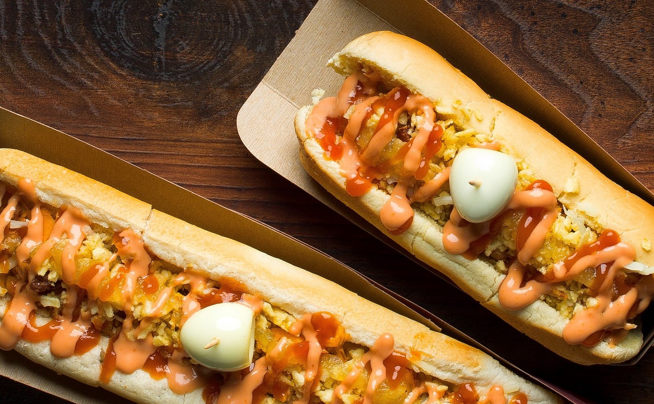 Colombian hot dogs are a staple at La Rola.