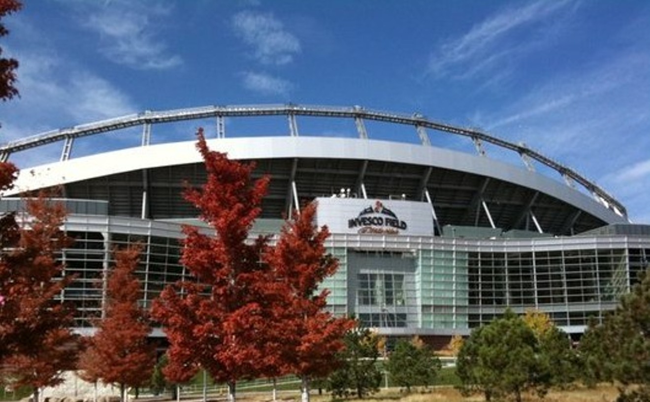 When the Broncos' Mile High Stadium floated on water