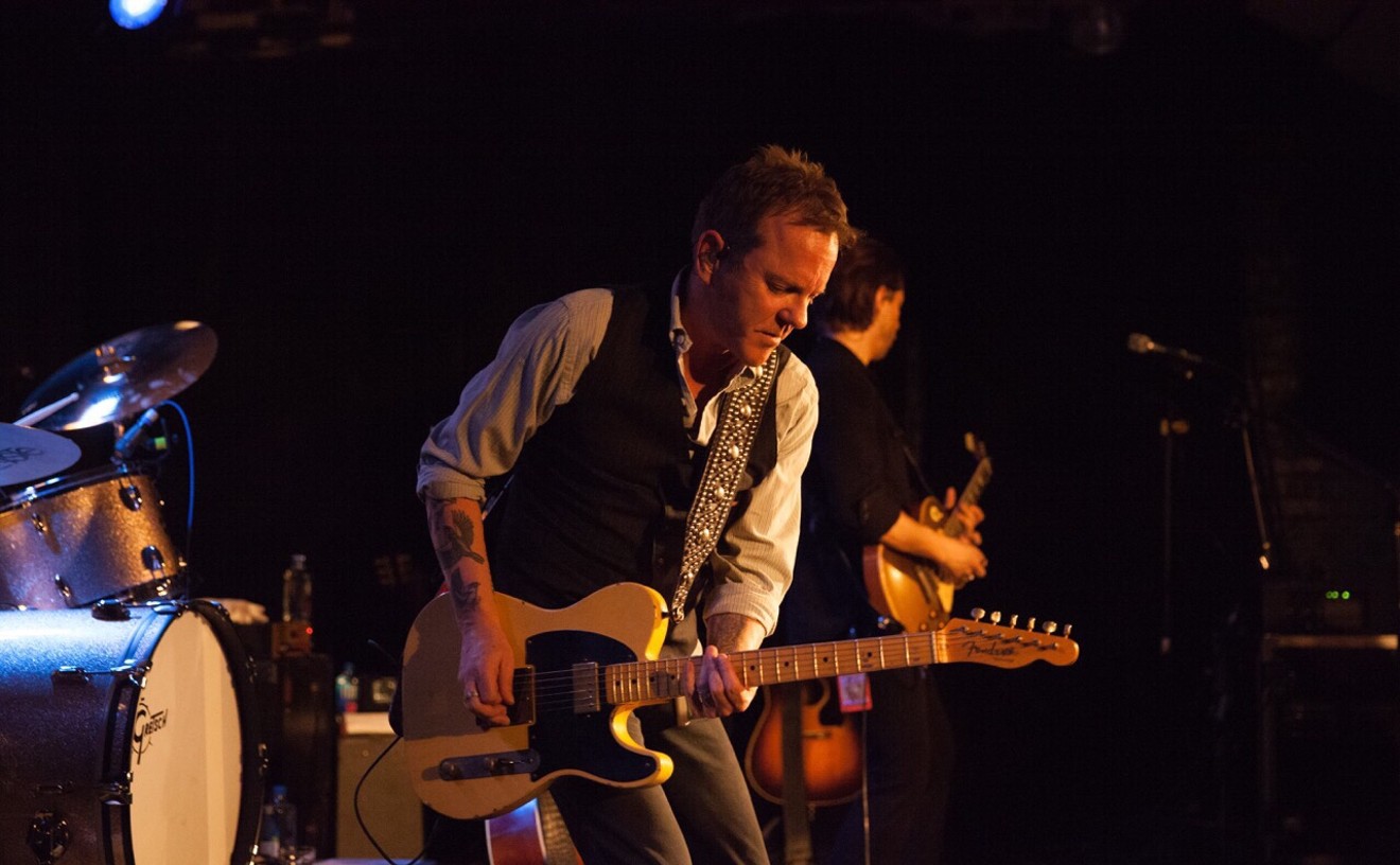 Kiefer Sutherland brings his outlaw country act to Boulder's Fox Theatre on Wednesday, May 10.