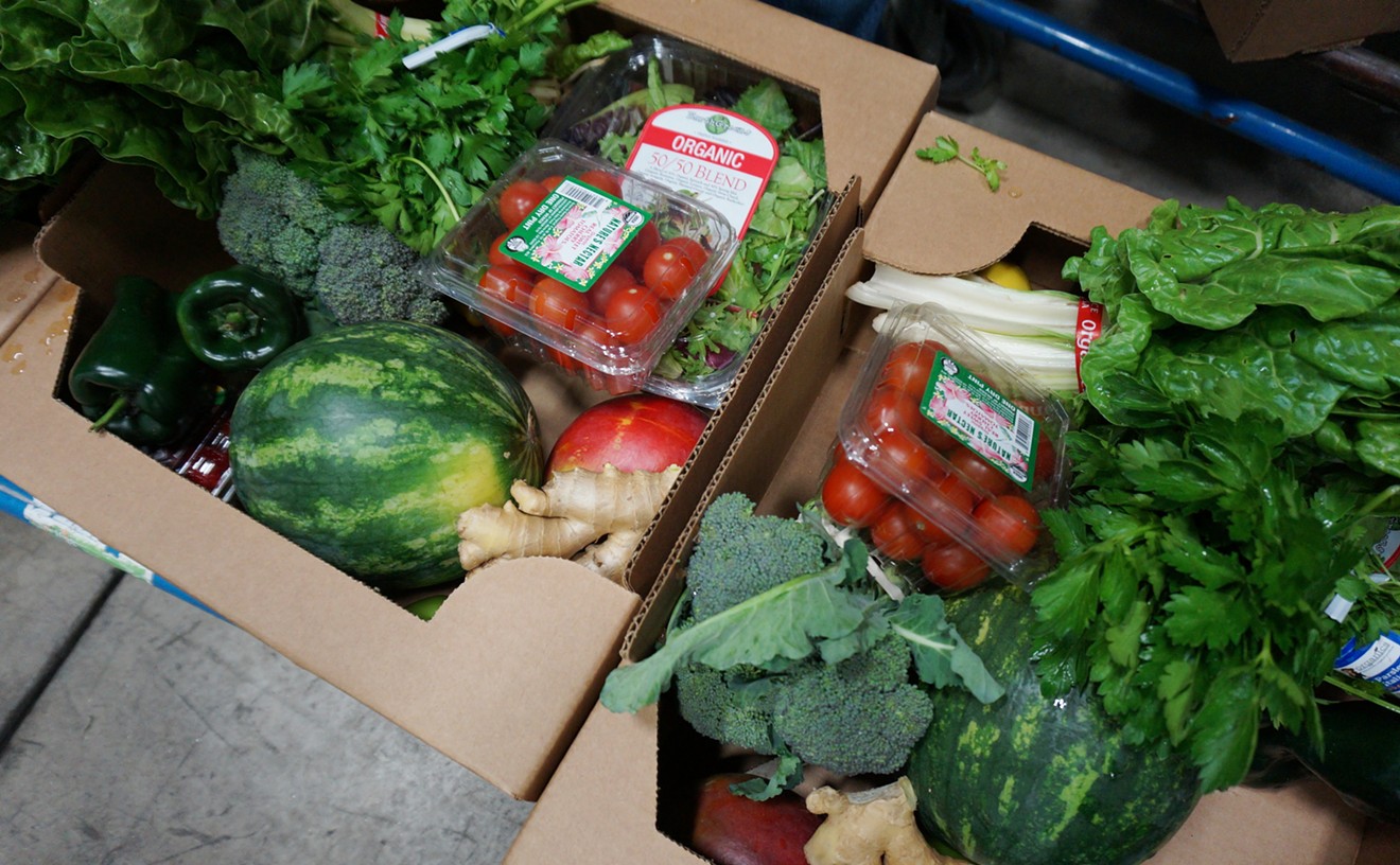 The standard Gobox filled with organic produce from Grower's Organic.