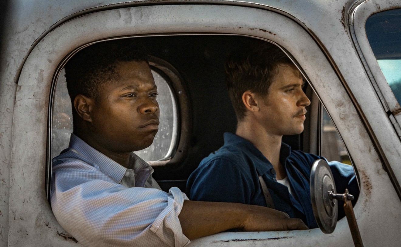 In Dee Rees’s gorgeous Mudbound, Jason Mitchell (left) and Garrett Hedlund play characters who, after returning home from World War II, become friends but have to fight their own personal battles in the Mississippi Delta.