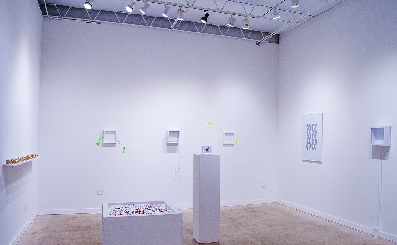 Installation view of Dominic Muttel's "Flimsy Currency."