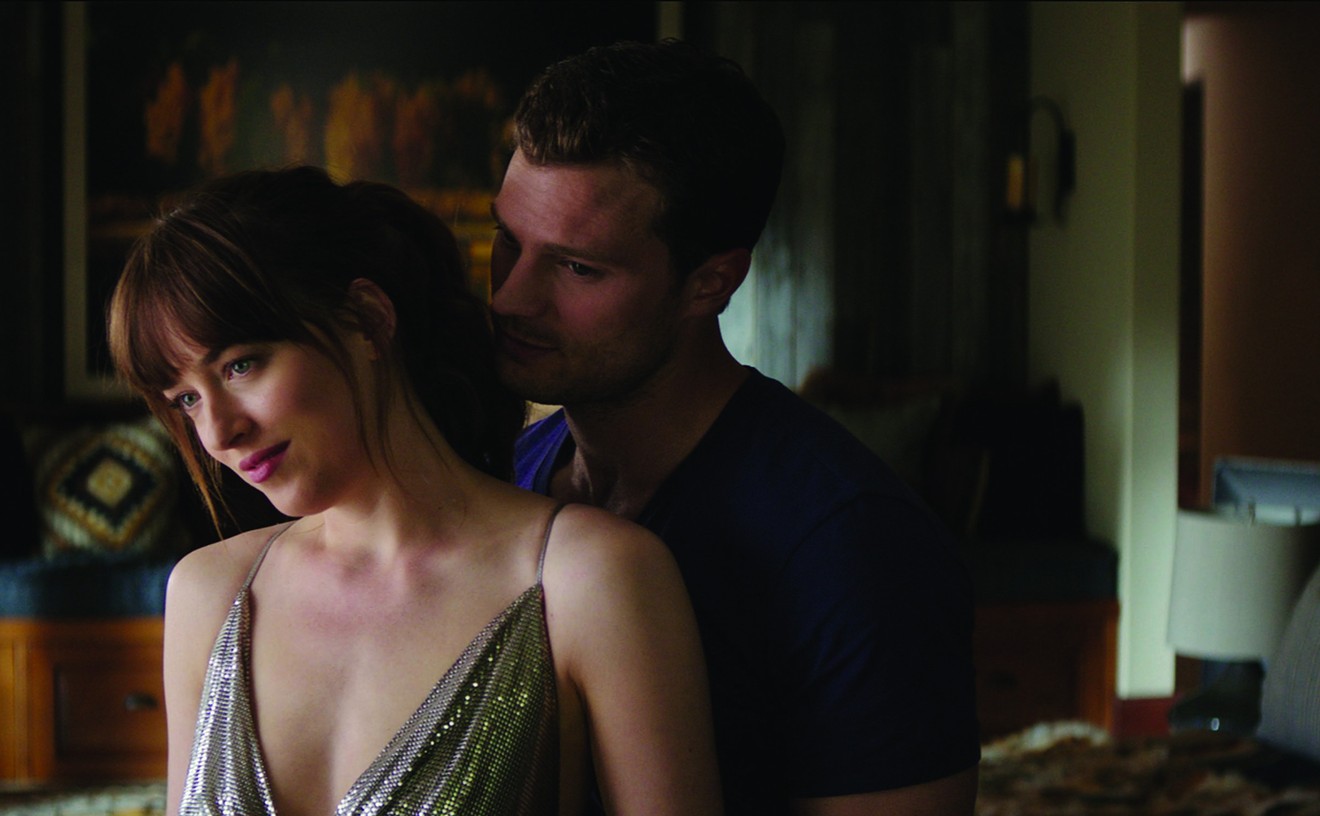 Dakota Johnson (left) and Jamie Dornan are back as young lovers Anastasia Steele and and Christian Grey, respectively, in Fifty Shades Freed, the final installment in E.L. James’s trilogy of novels.