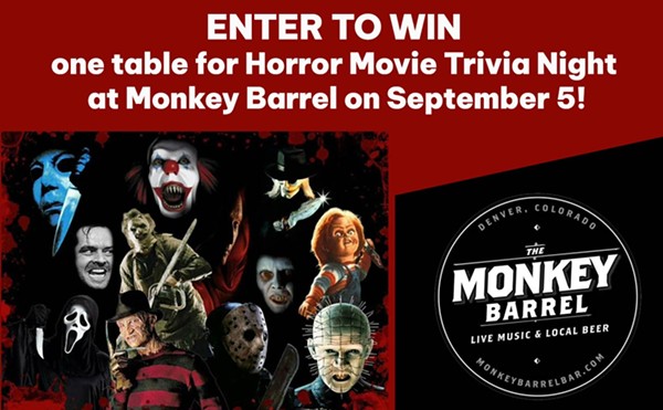 Enter to win one table at Monkey Barrels's Horror Movie Trivia Night on September 5!