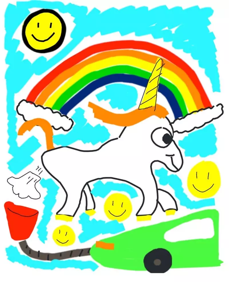 Elon Musk recreated the farting unicorn in this tweet.