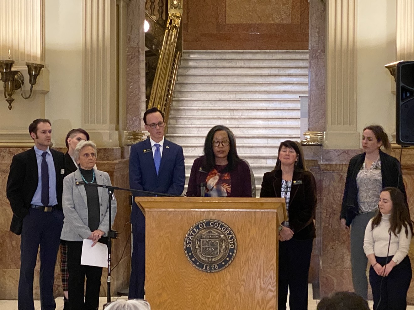 Colorado Democrats unveiled the Colorado Prescription Drug Transparency Act of 2020 at the Capitol on January 21.