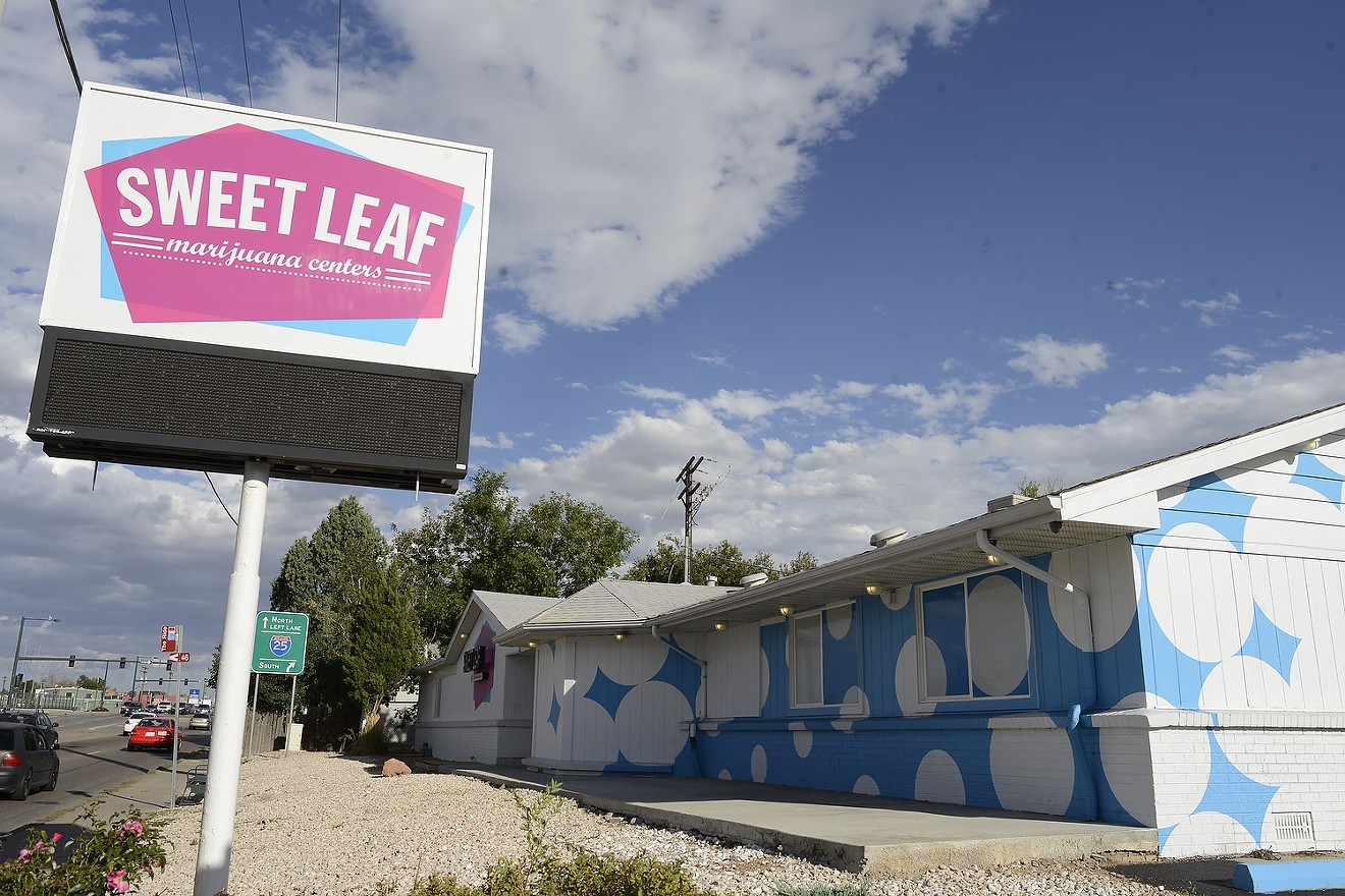 Sweet Leaf's former location at 4400 East Evans Avenue is no longer a dispensary. And Sweet Leaf is gone altogether from Denver.