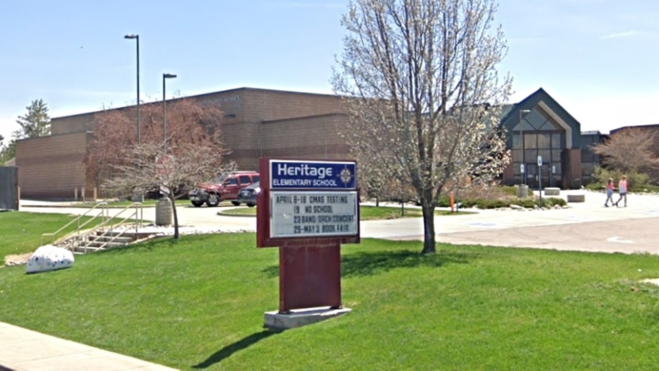 Heritage Elementary School in Highlands Ranch is one of six K-12 facilities in Douglas County on the latest outbreaks list.