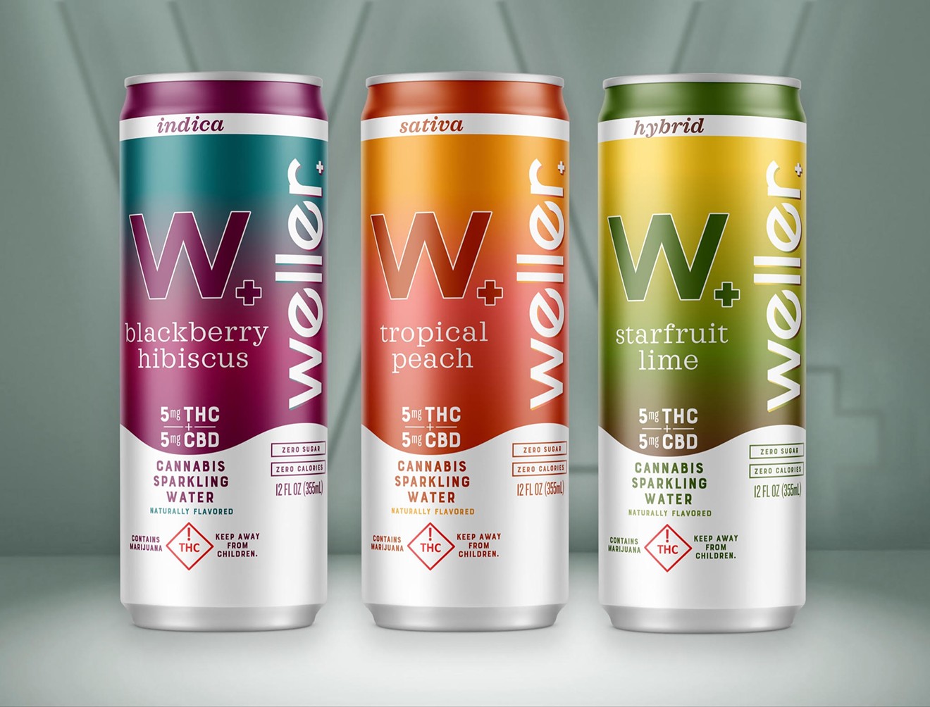 Weller's THC seltzers are made with cannabis-derived terpenes, according to the company.