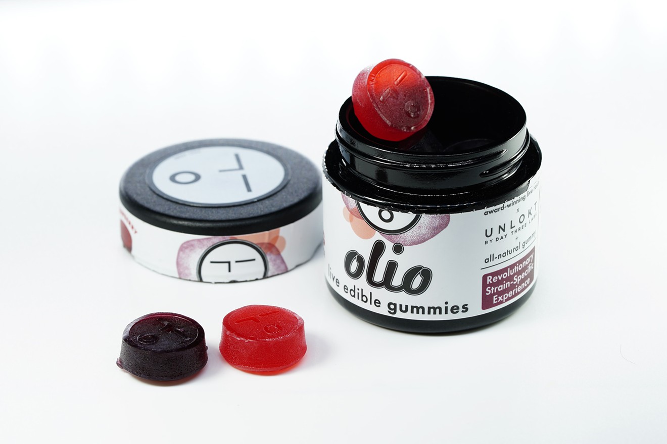 Olio's first foray into edibles includes four flavors of rosin-infused gummies: blueberry, strawberry, green apple and watermelon.