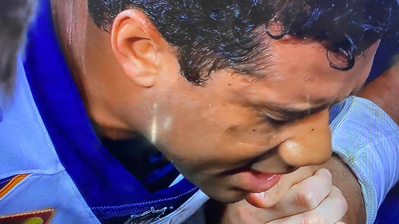 Broncos quarterback Russell Wilson led a group of players in prayer after Denver's 21-17 victory over the Jacksonville Jaguars on October 30.