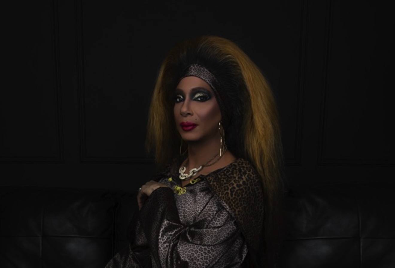 Chocolate Valentine's hosts Felony Misdemeanor (pictured) and Miss Zarah are both part of the Black Pride Colorado team.