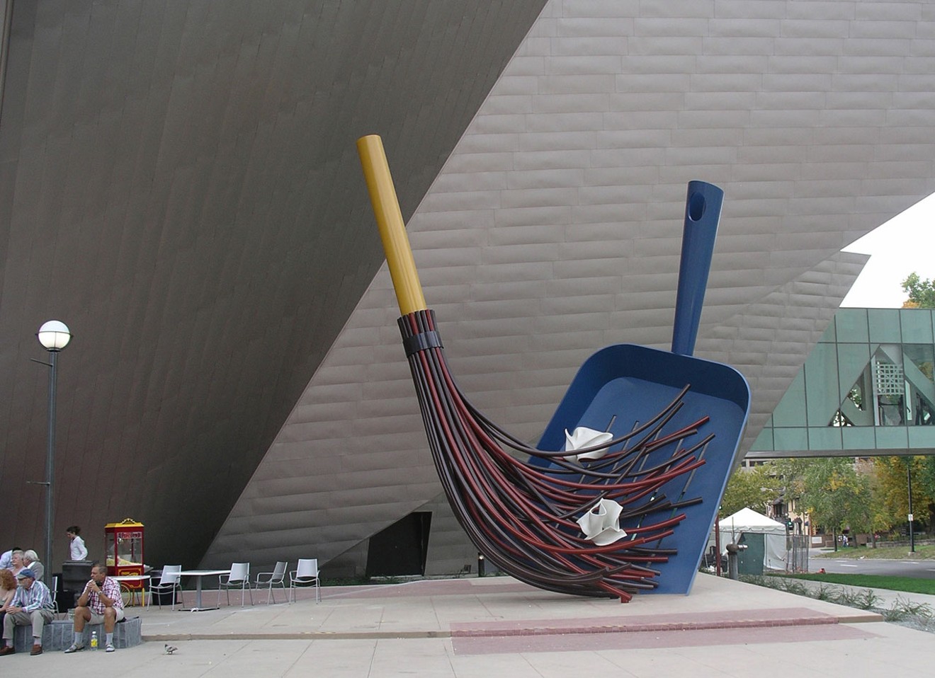 "Big Sweep," outside the Denver Art Museum.