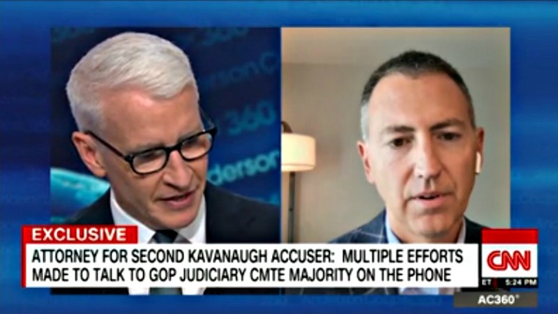Attorney John Clune seen speaking with CNN's Anderson Cooper last night.