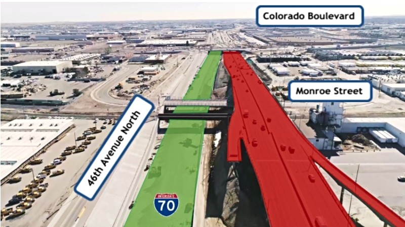 A Colorado Department of Transportation graphic showing what it's calling the "Mile High Shift."