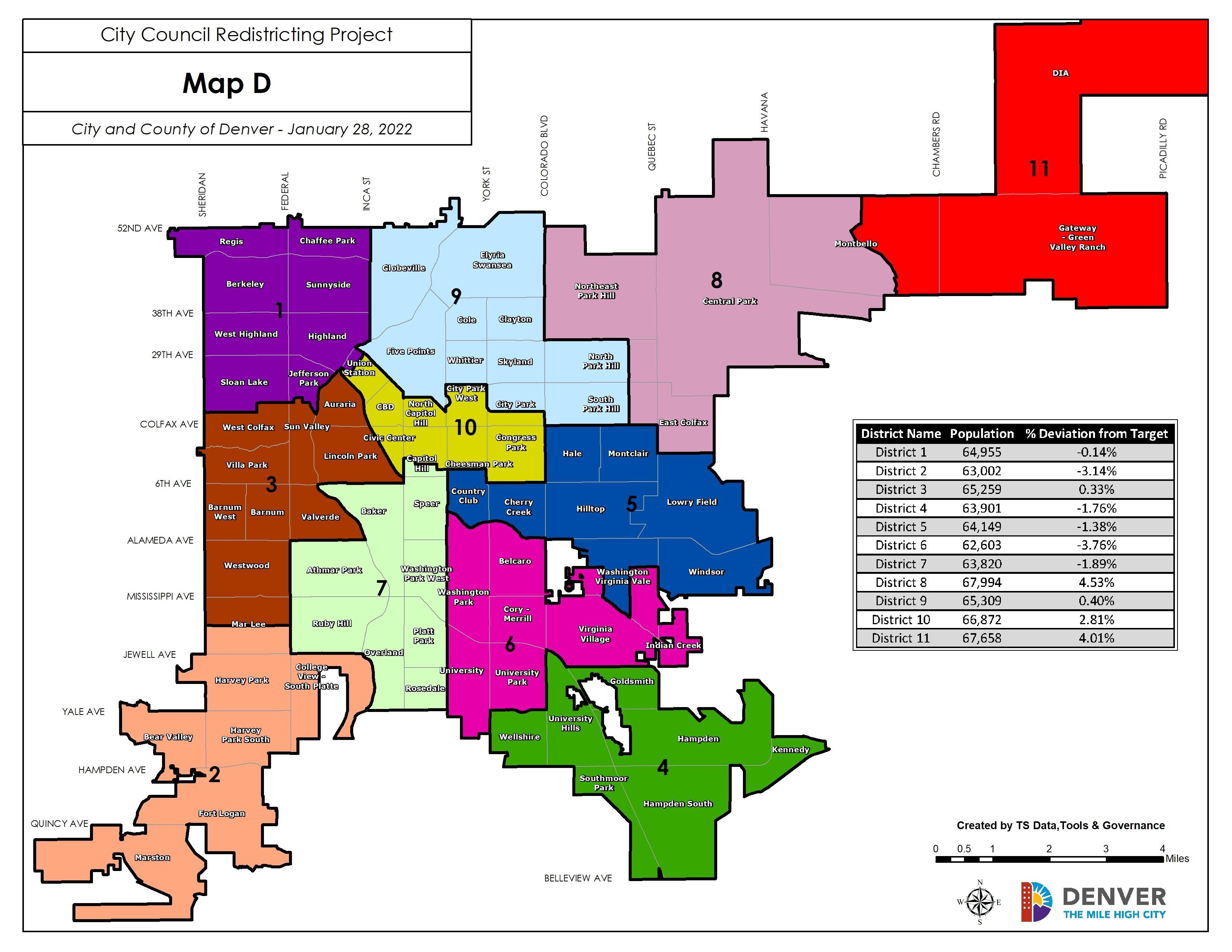 Denver City Council Charting Out New Districts Westword