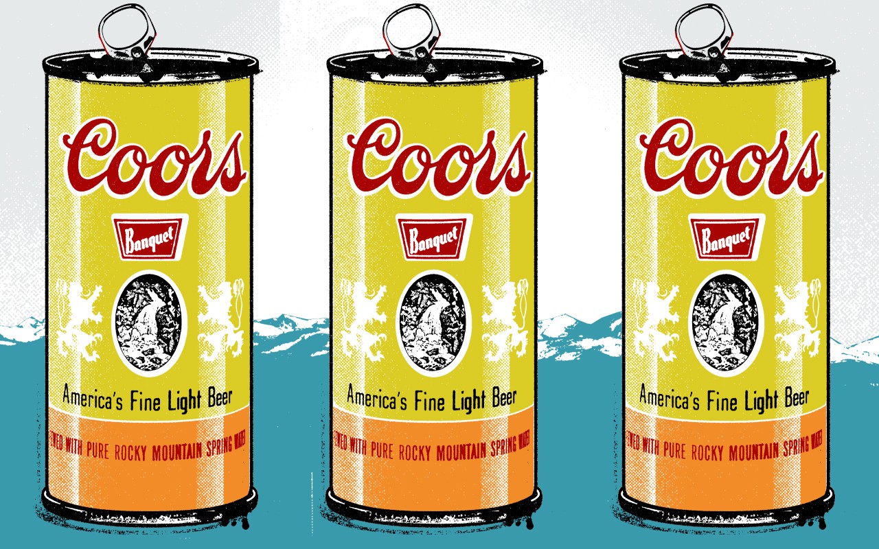 NEW Coors Light Beer Can Wrap Koozie Black And White Set Of 2 