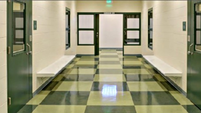 Inside Denver's Van Cise-Simonet Detention Center.