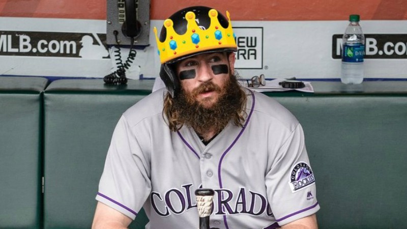 The Colorado Rockies' Twitter account celebrated Charlie Blackmon's status as National League batting champ by giving him a crown.