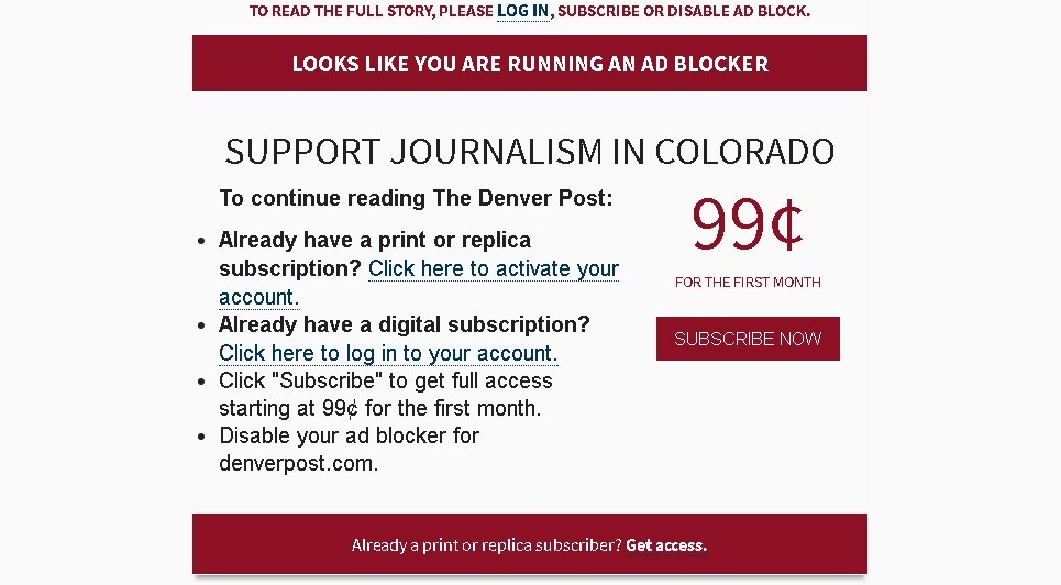 Denver Post will implement metered paywall Dec. 2 – The Denver Post