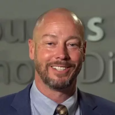Corey Wise as he appeared in a Douglas County School District video during his tenure as superintendent.