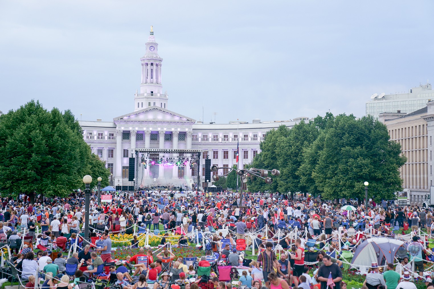 Photos Independence Eve Celebration Lights Up Denver's Civic Center