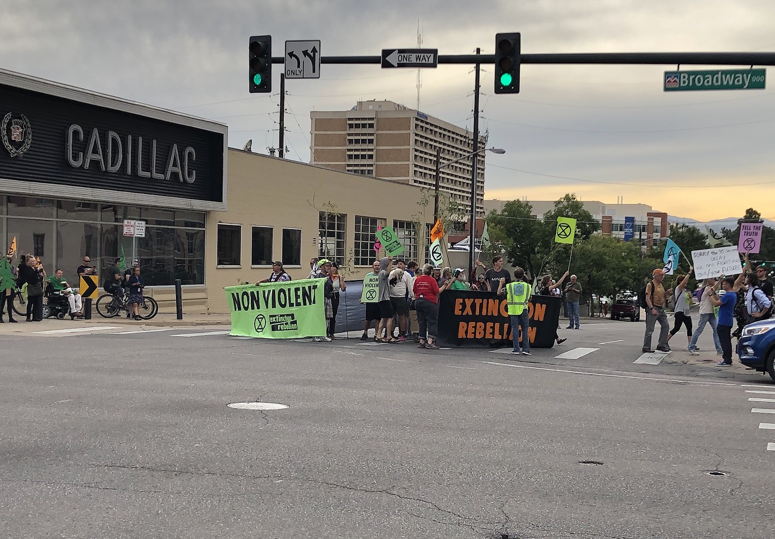 climate-protesters-disrupt-denver-traffic-eight-arrested-westword