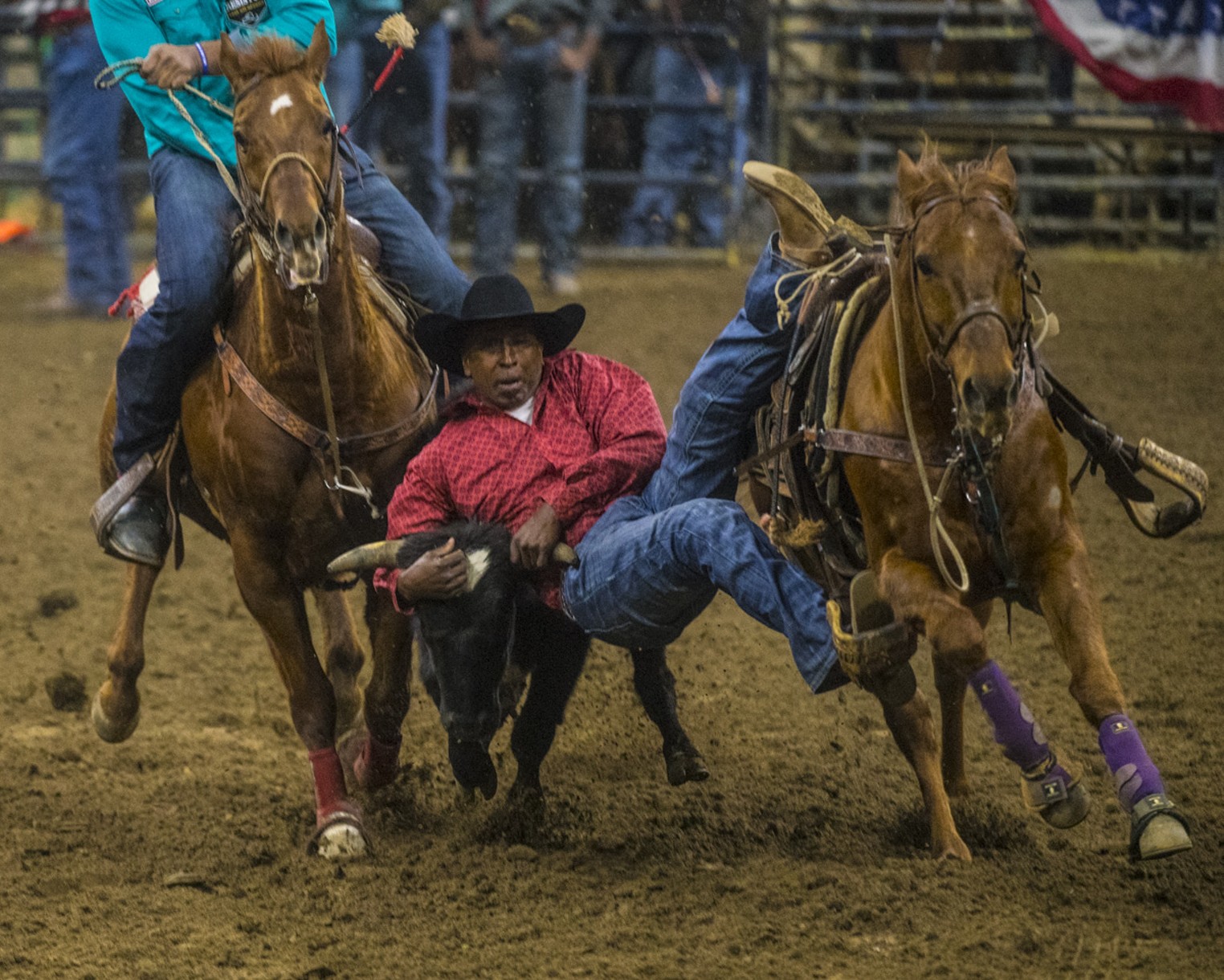 MLK African American Heritage Rodeo Ropes in Fans at National Western