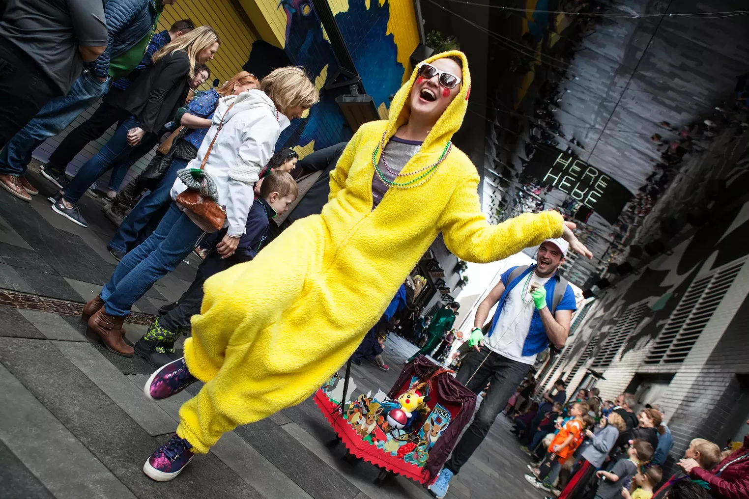 Denver Dairy Block District Hosted A Petit Parade for Mardi Gras Westword
