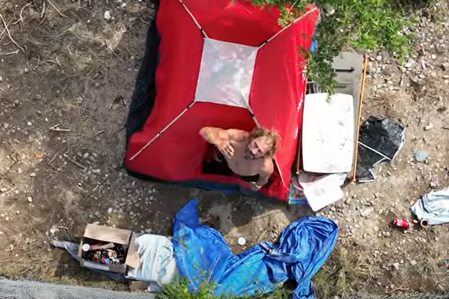 Pueblo man posts drone videos of homeless on social media