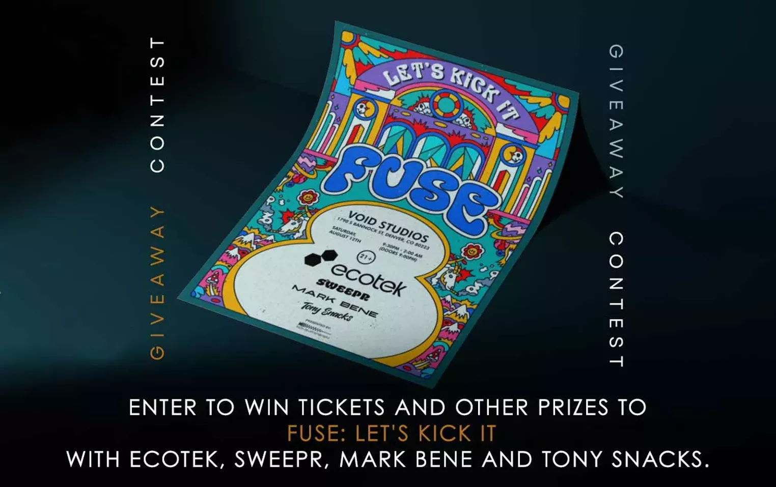 Enter to win tickets and other prizes to FUSE: Let's Kick It with Ecotek, SWEEPR, Mark Bene and Tony Snacks - Vimarsana News