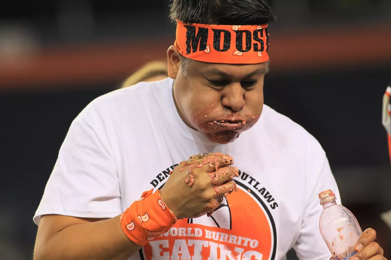 Competitive Eaters Tackle Illegal Pete's Burritos Denver Denver