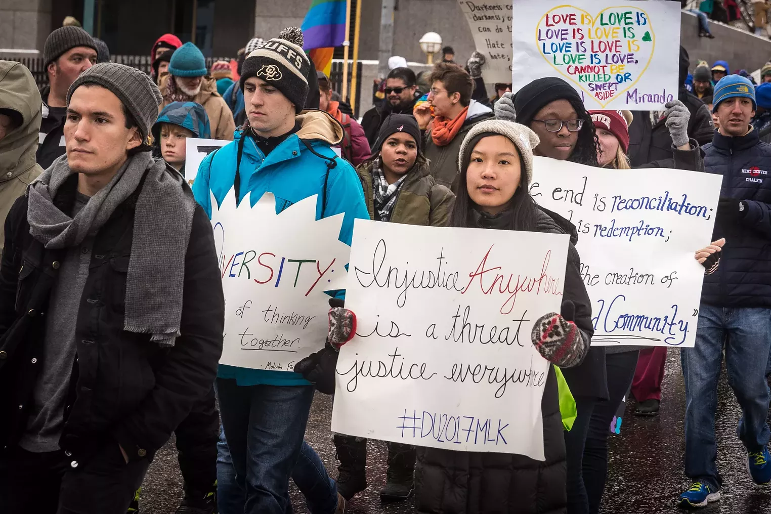 Martin Luther King Jr. Marade Marches Through Denver Denver Denver