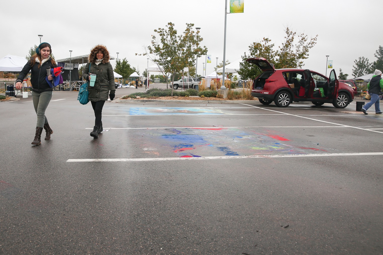 Chalk Art Turns Into Watercolor at the Centennial Chalk Art Festival