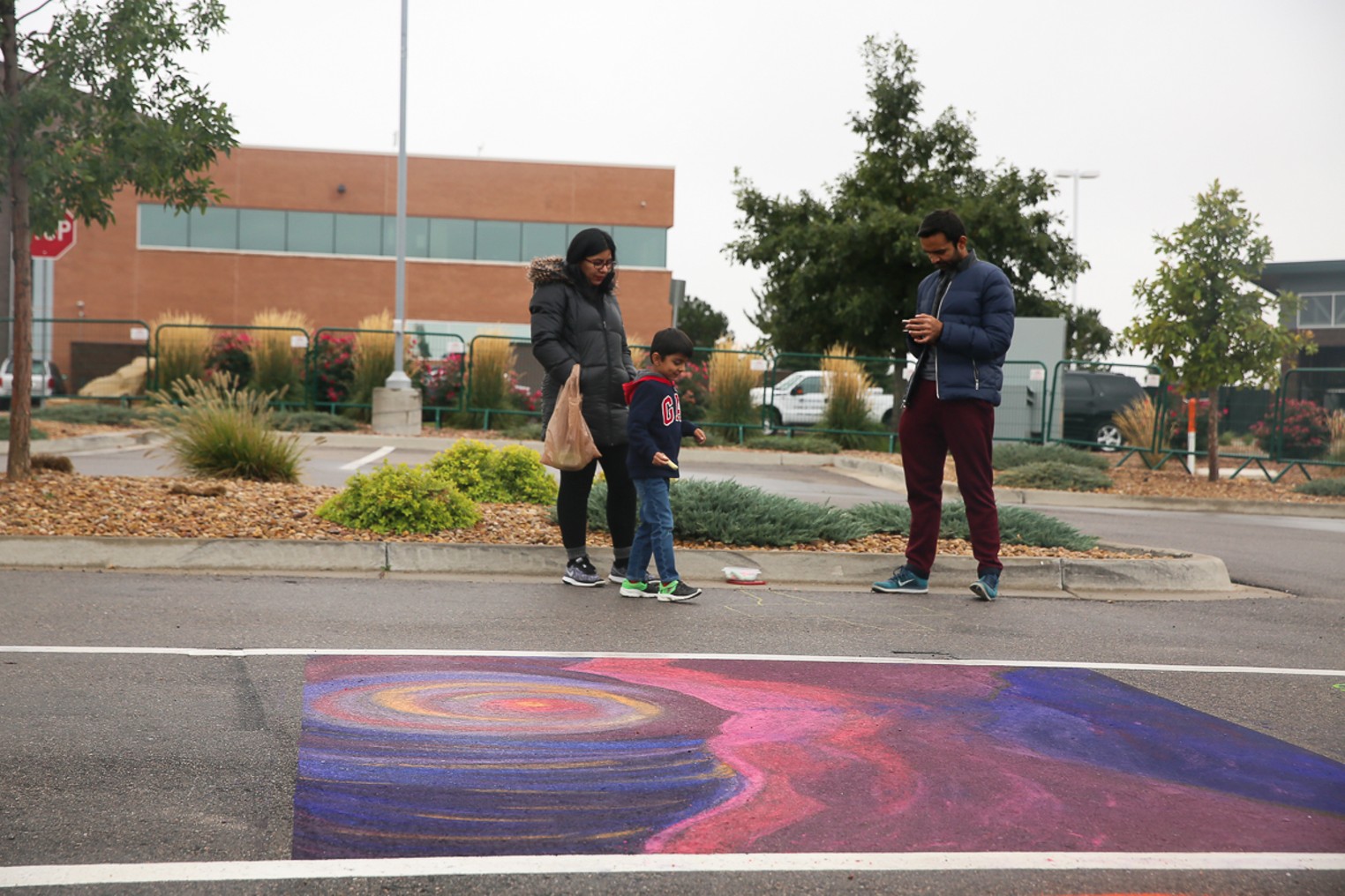 Chalk Art Turns Into Watercolor at the Centennial Chalk Art Festival