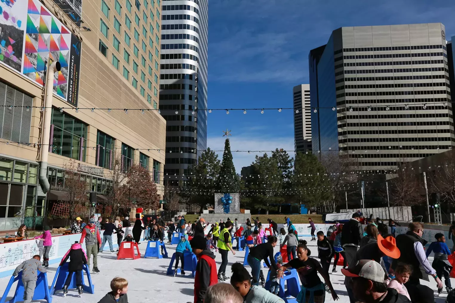 Ice Skating Rink at Skyline Park Opens for Holidays Denver Denver