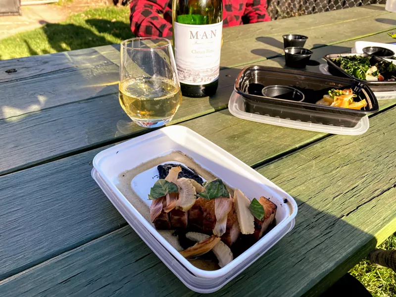 Image: Uchi happy hour is served — in my back yard.